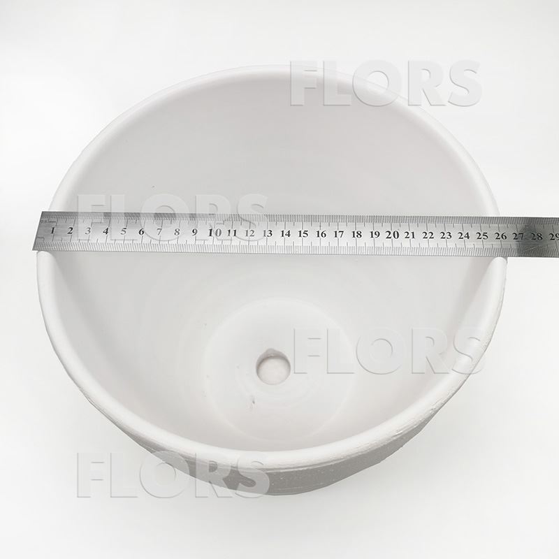 Горшок керамика Колор Л белый