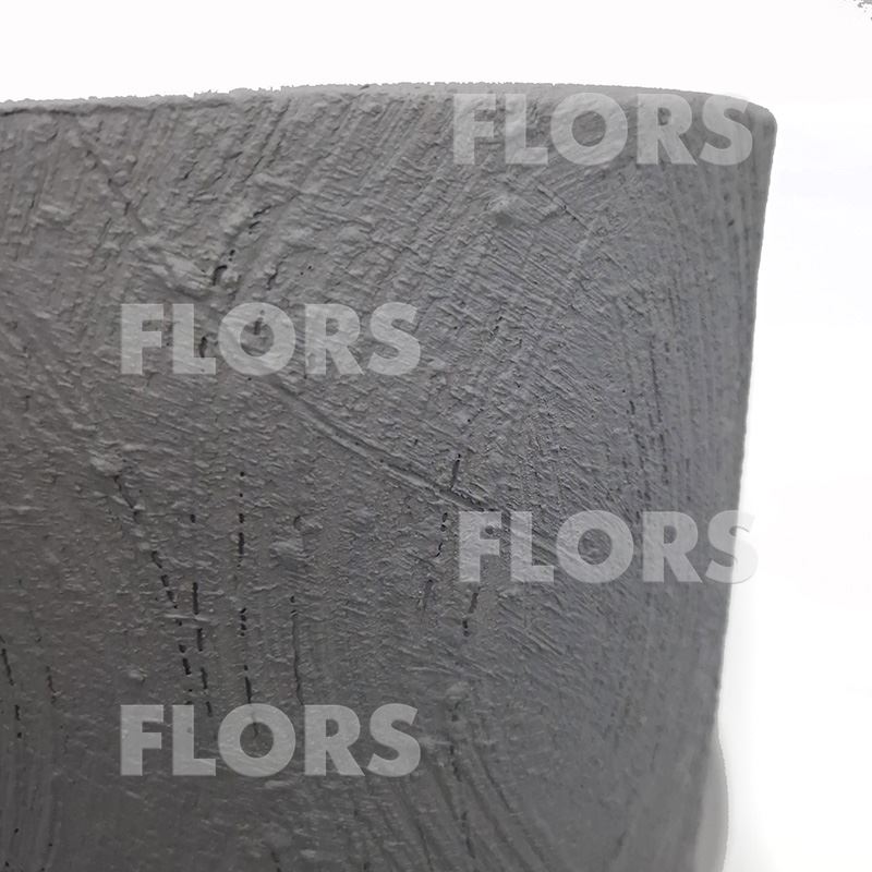 Горшок керамика Конус Дерево серый