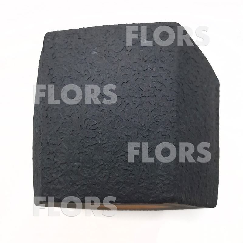 Горшок керамика Шестигранник Л черный