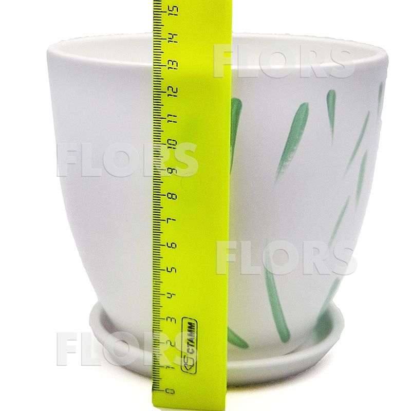 Горшок керамика Колор Пионы