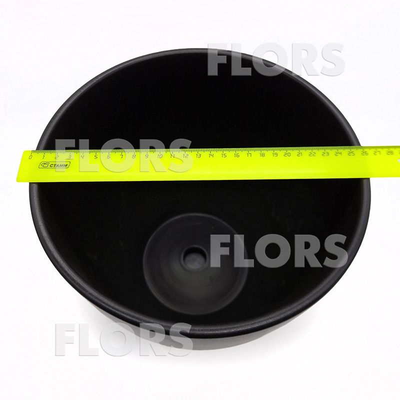 Горшок керамика Колор Черный