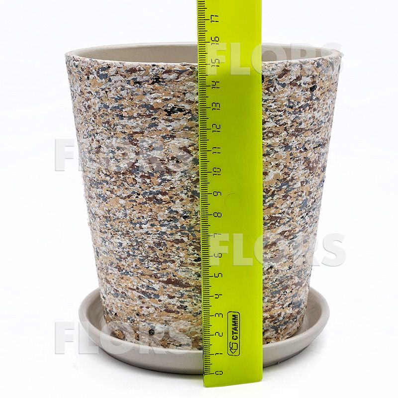 Горшок керамика Конус камень лунный