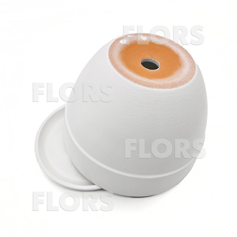 Горшок керамика Борт белый