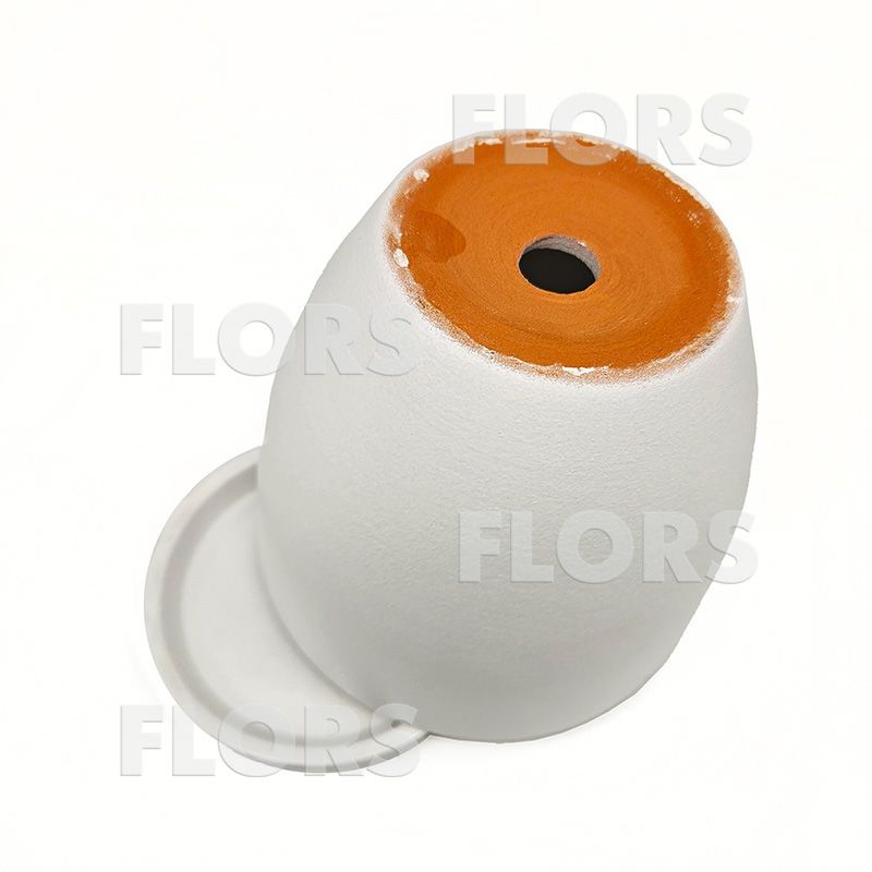 Горшок керамика Колор белый