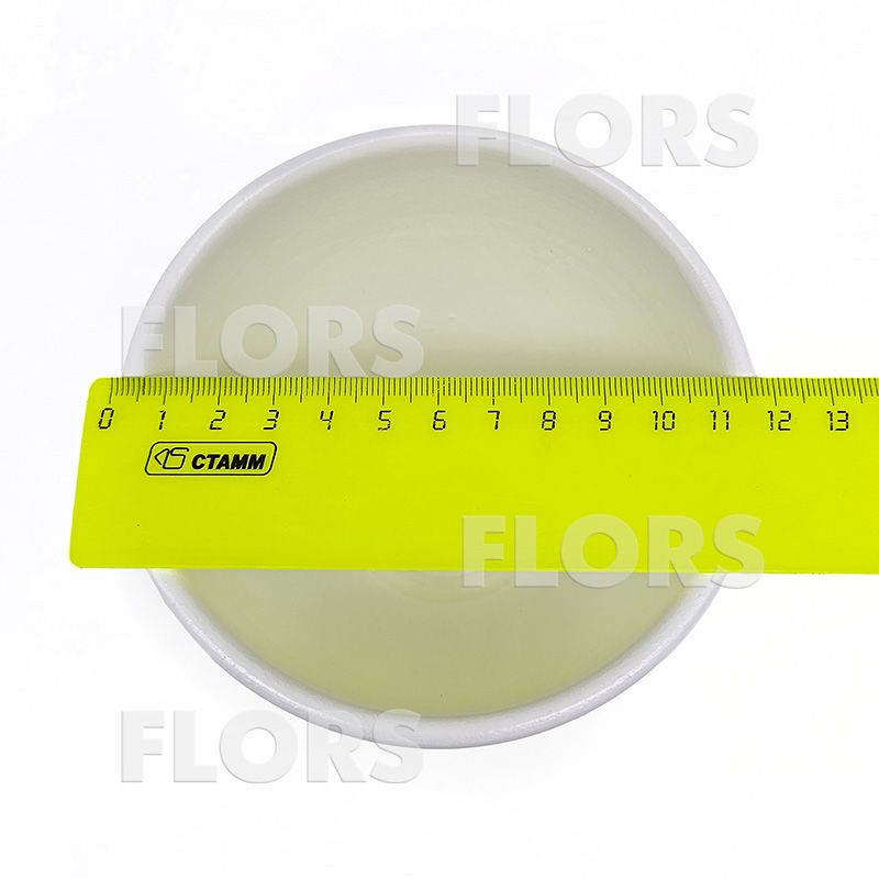 Горшок керамика Колор белый