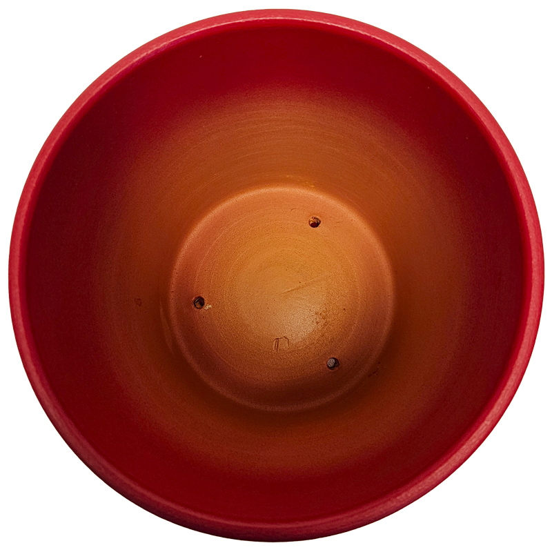 Горшок керамика Пирамида малиновый