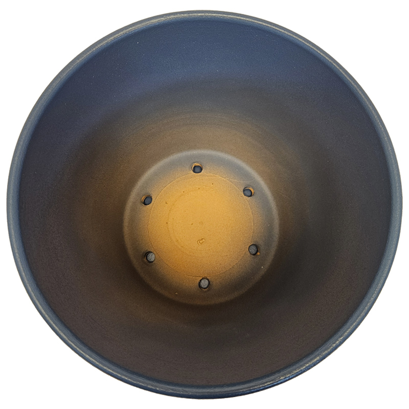 Горшок керамика Пирамида синий