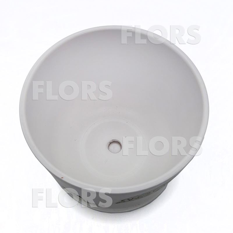 Горшок керамика Цилиндр Мяун белый