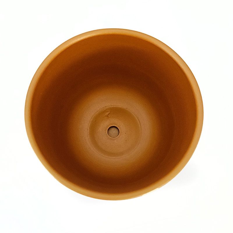 Горшок керамика Цилиндр золотой