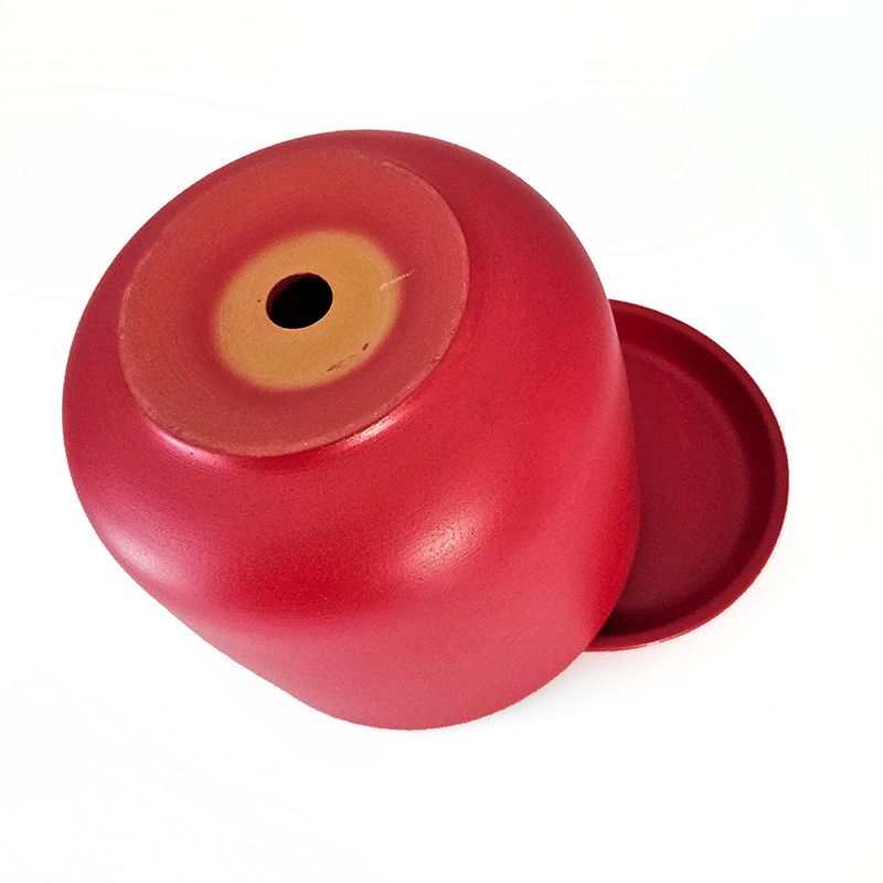 Горшок керамика Цилиндр малиновый