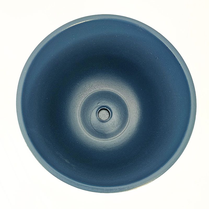 Горшок керамика Цилиндр синий