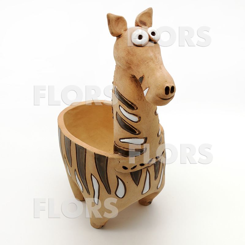 Кашпо керамика Зебра